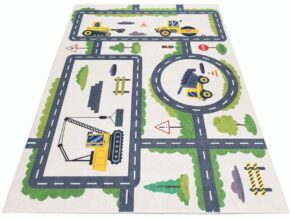 Dywan dla dziecka z placem budowy