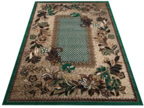 Klasyczny dywan Aston 00.01 zielony – wzór orientalny