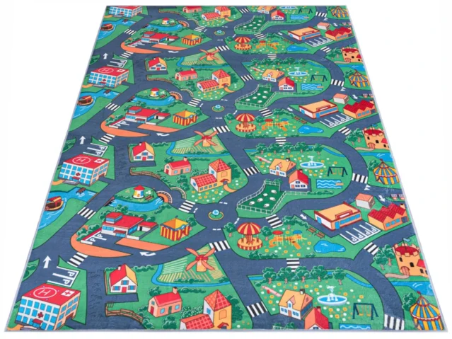 Dywan dla dziecka miasto