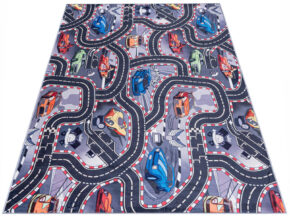 Dywan dla chłopca ulice szary FUN 002